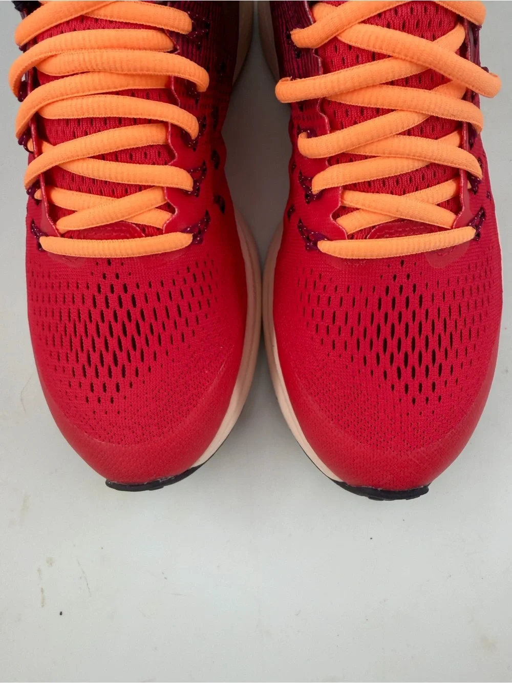 Nike Zoom Pegasus 33 -SZ 7Y- Red Orange Athletic Running Shoes